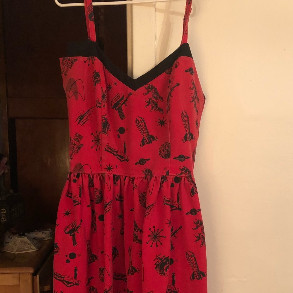 Outer Space Novelty Print Steady swing dress